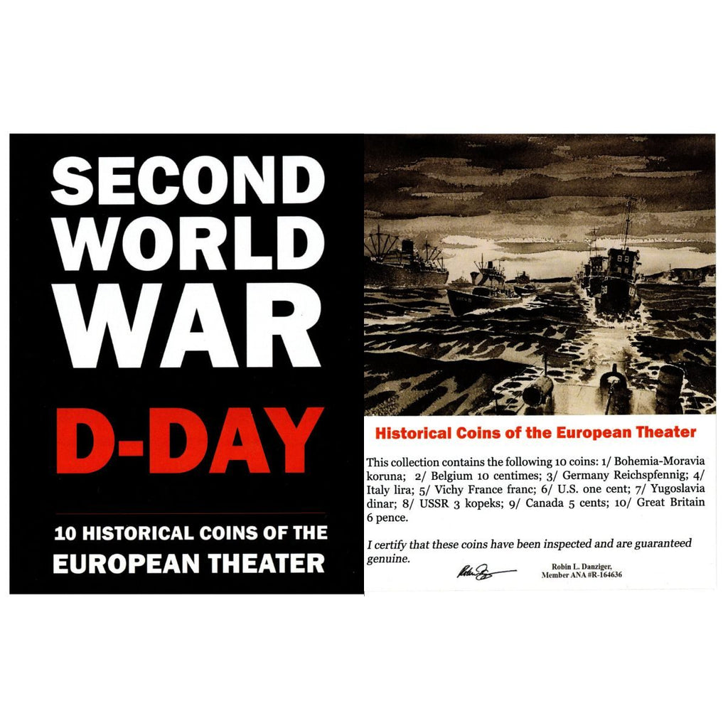 Second World War: D-Day.10 Historical Coins from the European Theater - image 3