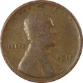 Obverse of a 1917 Lincoln cent showing Lincoln's portrait and date