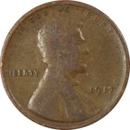 Obverse of a 1917 Lincoln cent showing Lincoln's portrait and date
