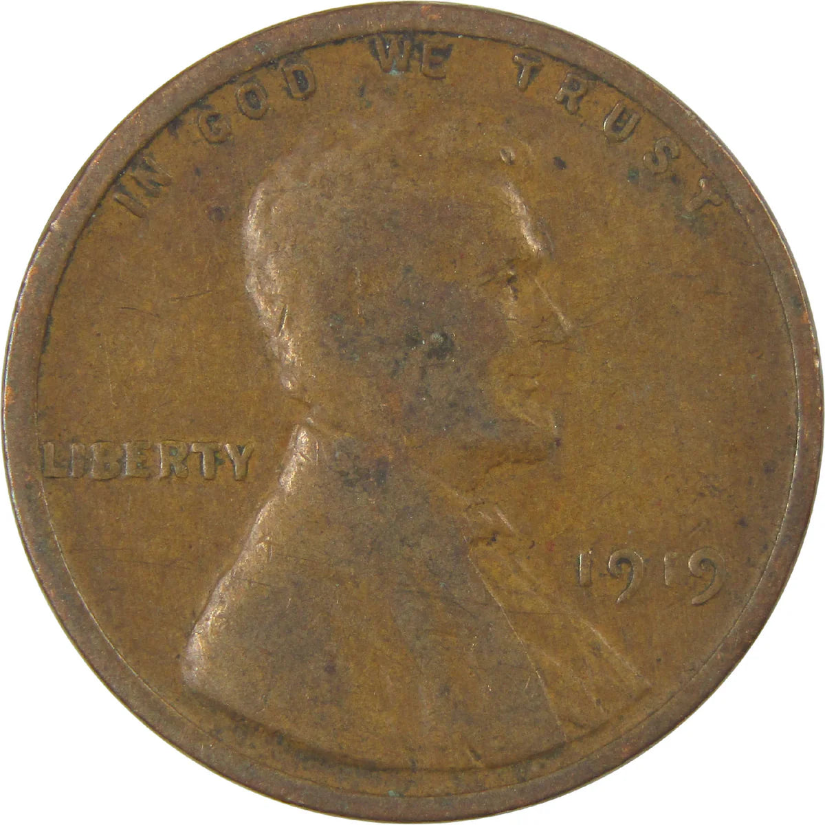 1919 Lincoln Wheat Cent – G/VG
