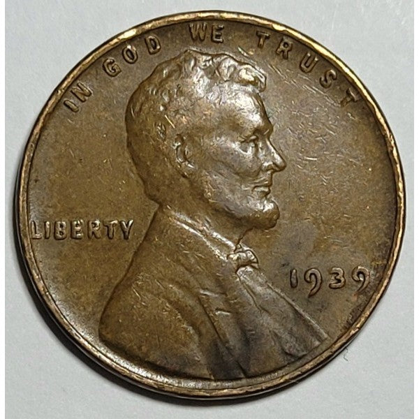1939 Lincoln Wheat Cent – G/VG