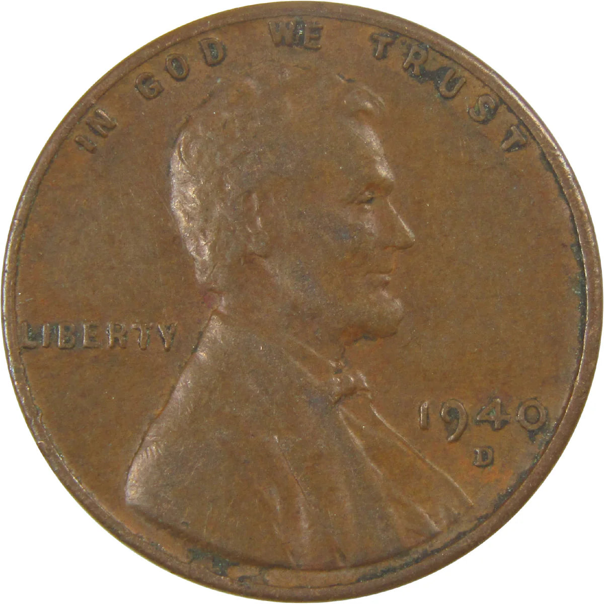 1940-D Lincoln Wheat Cent – G/VG