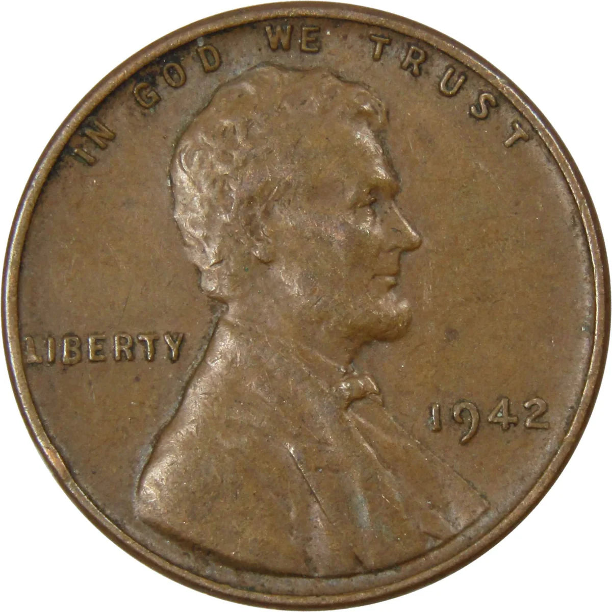 1942 Lincoln Wheat Cent – G/VG