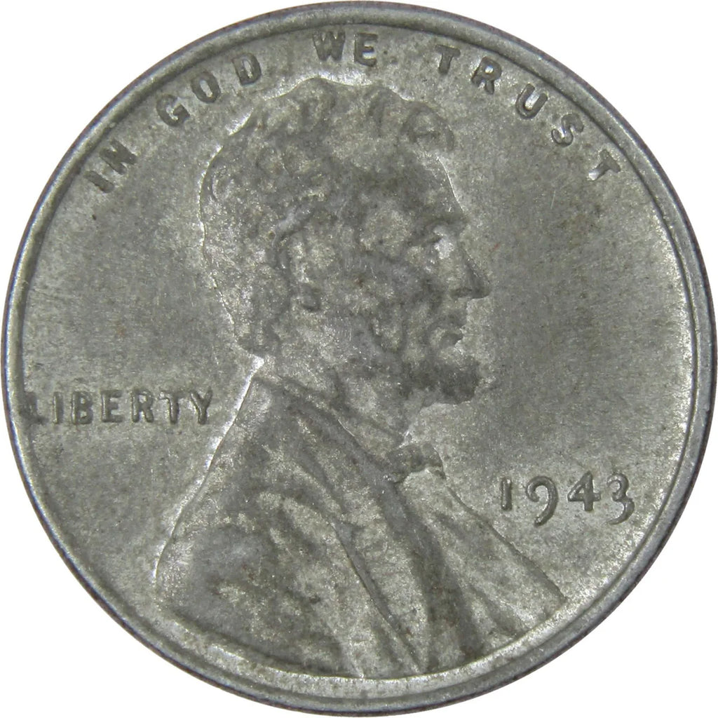 1943 Lincoln Steel Wheat Cent – G/VG