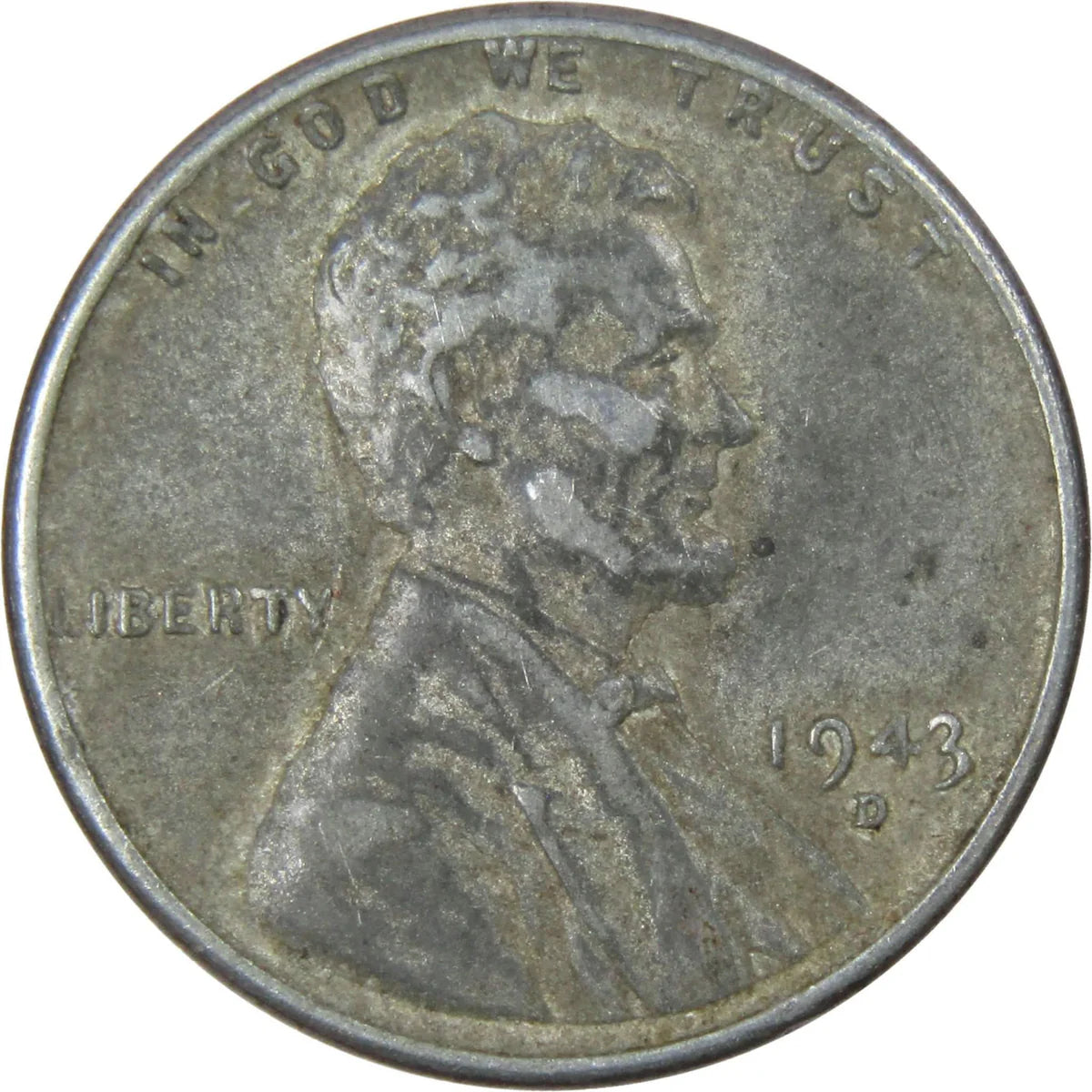 1943-D Lincoln Steel Wheat Cent – G/VG