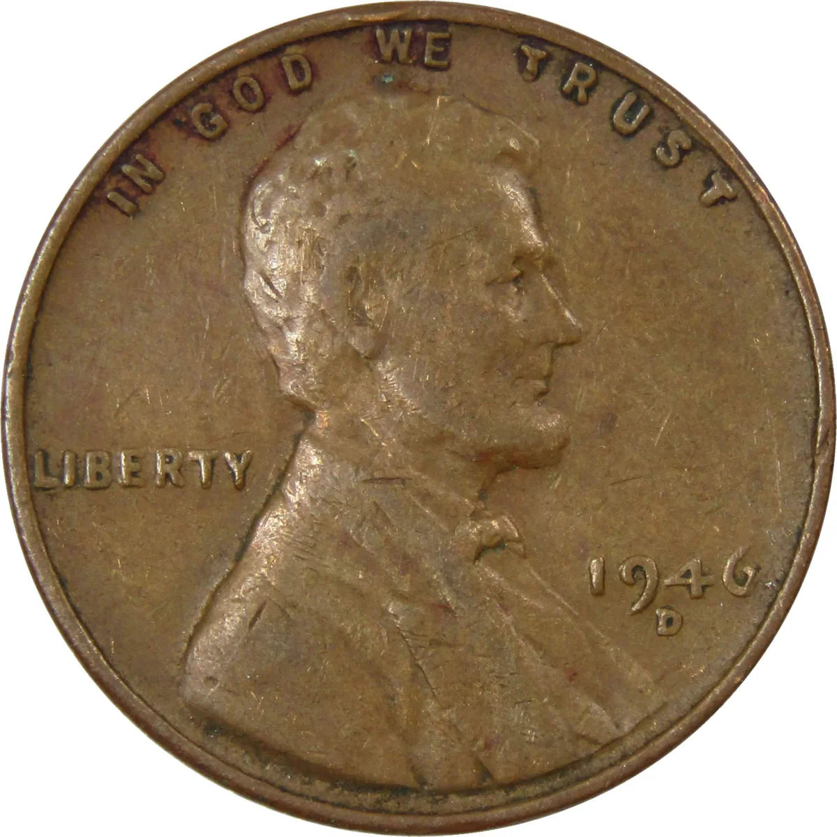 1946-D Lincoln Wheat Cent – G/VG