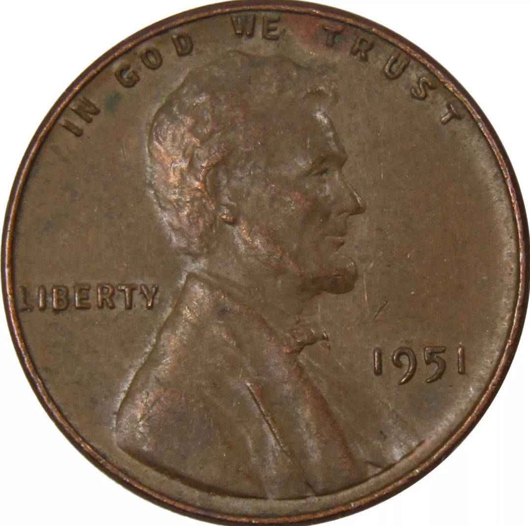 1951 Lincoln Wheat Cent – G/VG