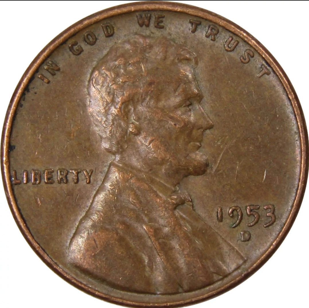 1953-D Lincoln Wheat Cent – G/VG