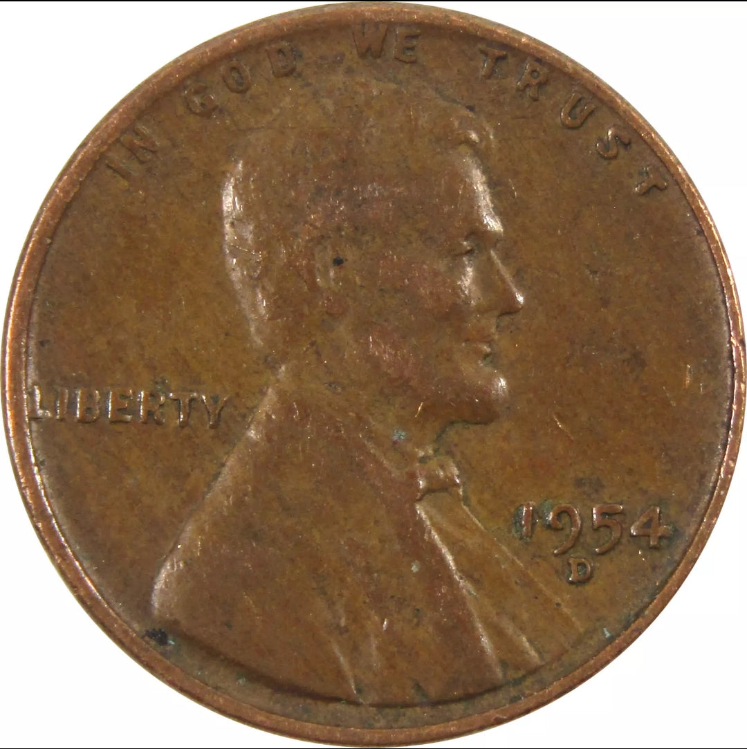 1954-D Lincoln Wheat Cent – G/VG