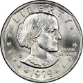 1979-D Susan B. Anthony Dollar – Uncirculated obverse representative stock photograph