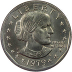 1979-P Susan B. Anthony Dollar – Uncirculated obverse representative stock photograph