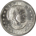 1979-S Susan B. Anthony Dollar – Uncirculated obverse representative stock photograph