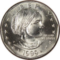 1999-D Susan B. Anthony Dollar – Uncirculated obverse representative stock photograph