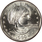 1999-D Susan B. Anthony Dollar – Uncirculated obverse representative stock photograph