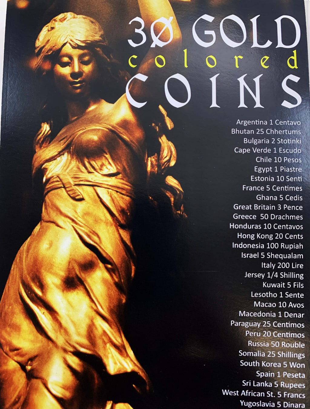 30 Gold Colored Coins from 30 Different Countries - image 3