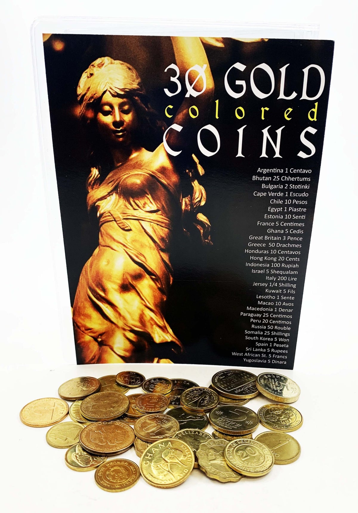 30 Gold Colored Coins from 30 Different Countries - image 2