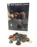 Odd Shaped Coins: A Set of 30 Different Coins from Around the World
