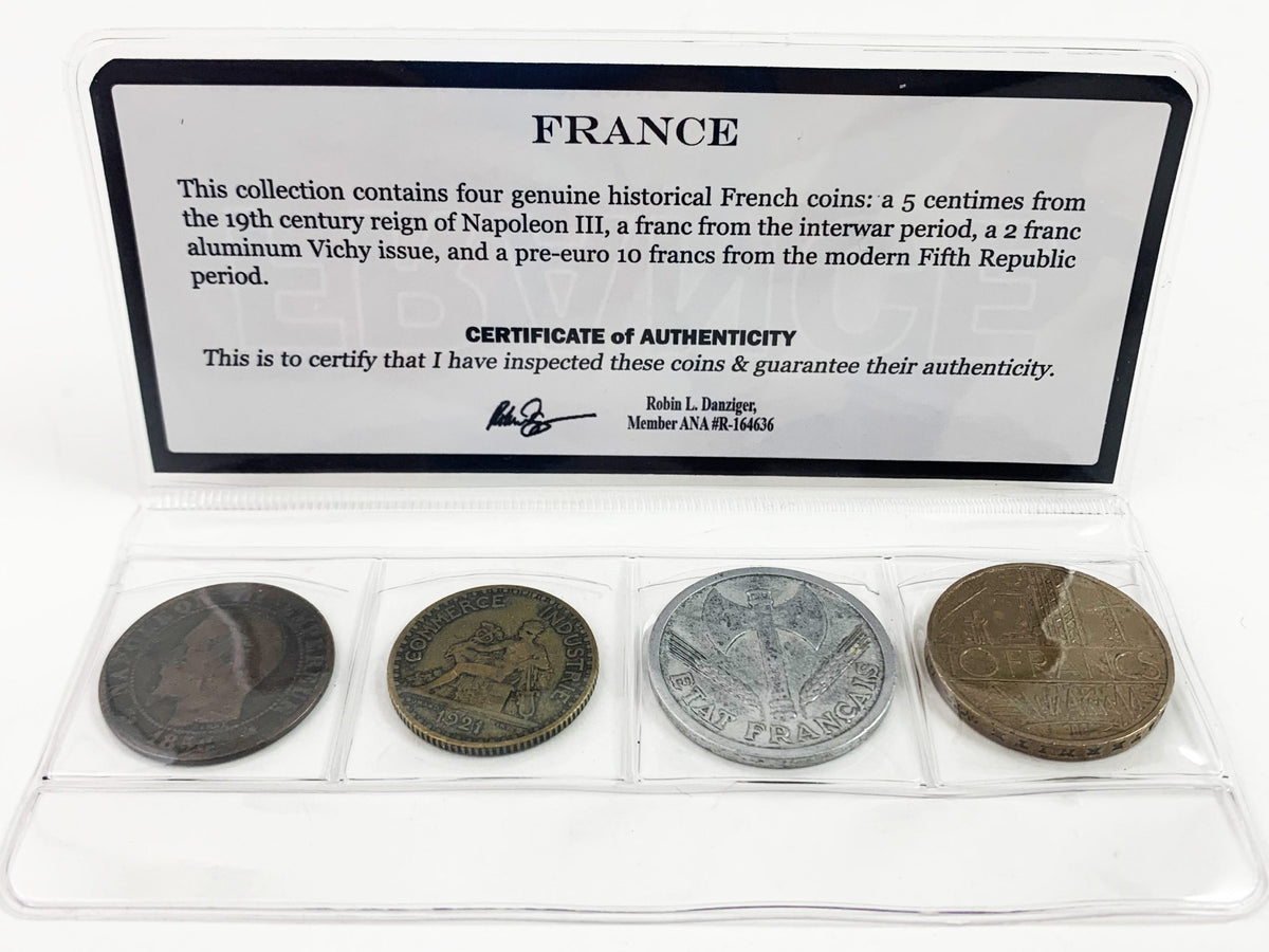 France: Four Historic French Coins (mini) - image 3