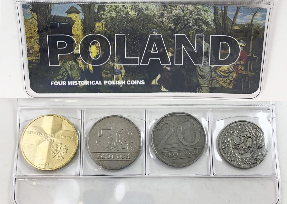 Poland: Four Historical Polish Coins (mini) - image 2