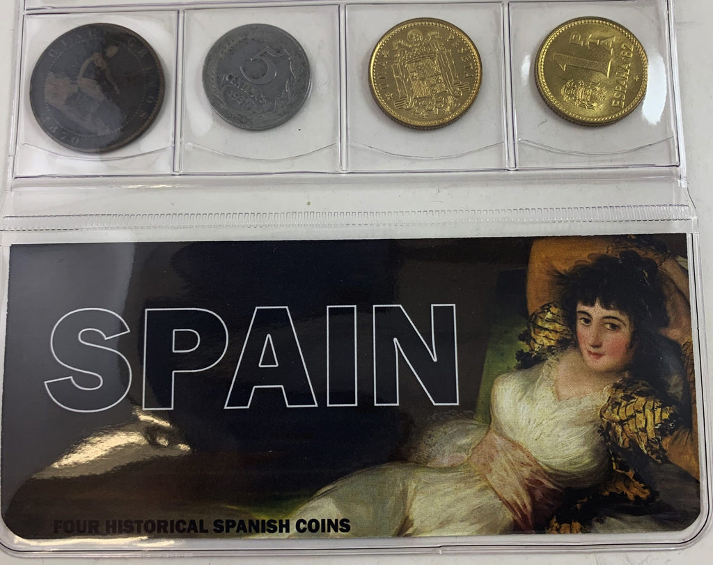 Spain: Four Historical Spanish Coins (mini) - image 2