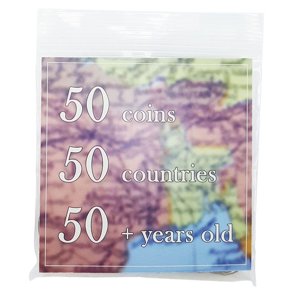 50 Coins, 50 Countries, 50+ Years Old