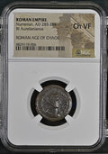 NGC 6829119-006 front: Numerian AD 283-284 Roman Empire BI aurelianianus, graded Ch VF