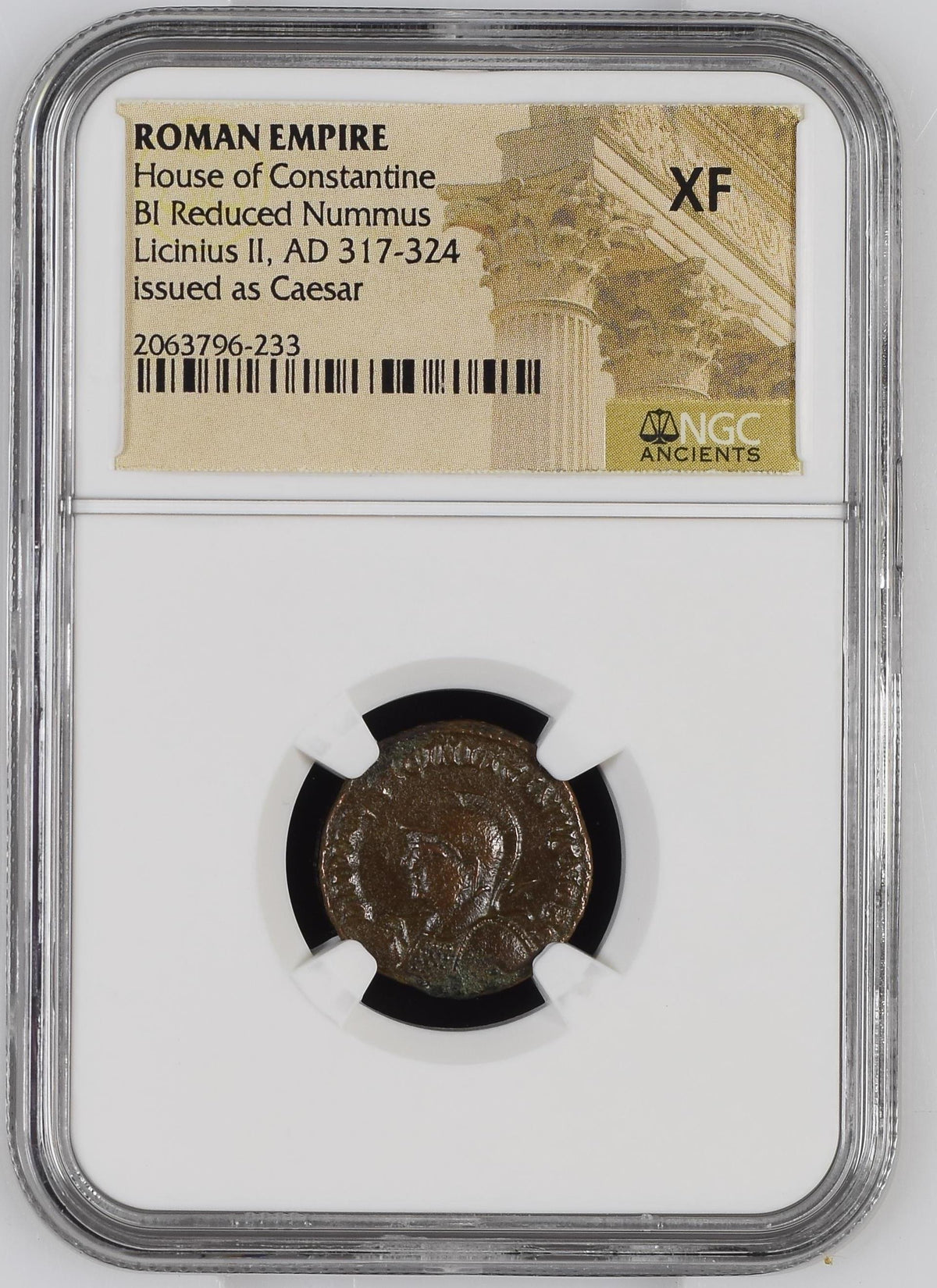 Licinius II (AD 317–324) Roman Empire BI Reduced Nummus NGC XF