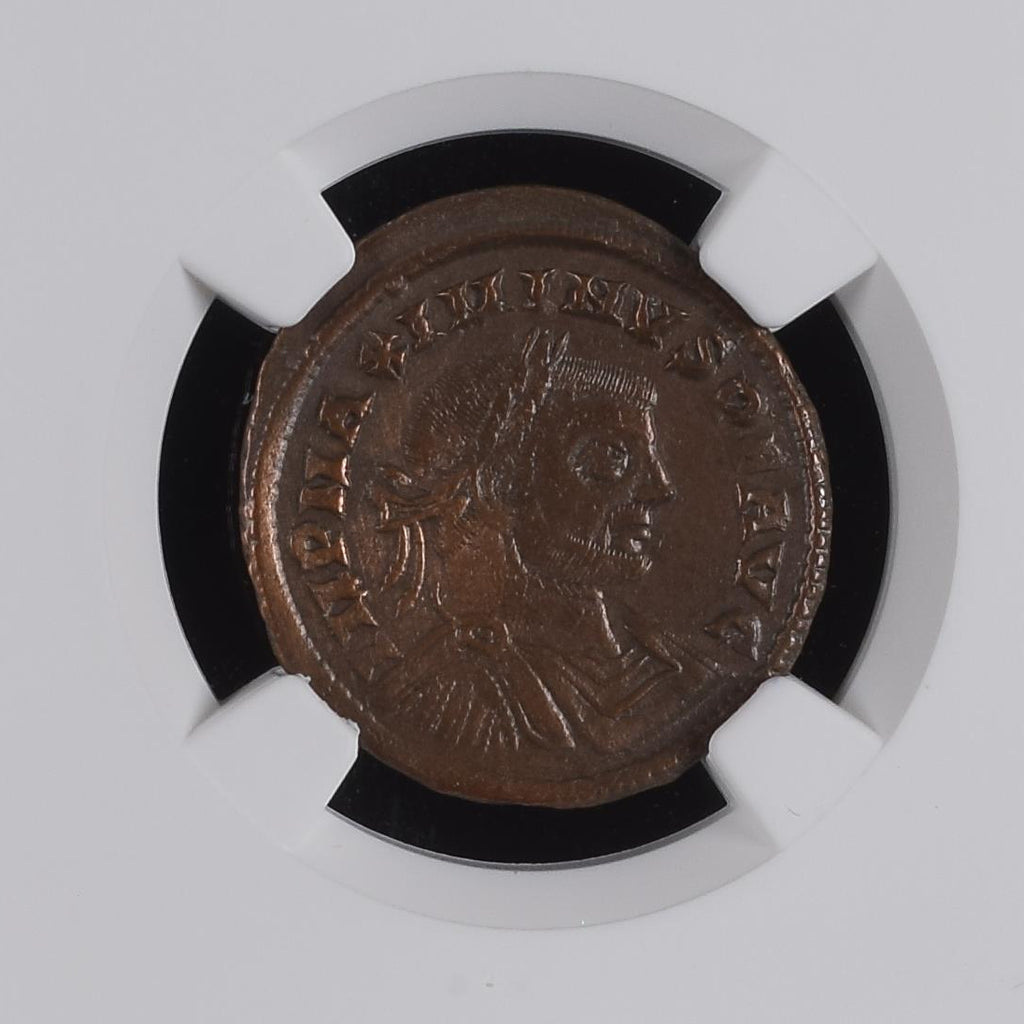Maximinus II (AD 310–313) Roman Empire BI Reduced Nummus NGC Ch VF