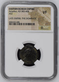 Arcadius (AD 383–408) Eastern Roman Empire AE2 NGC VF