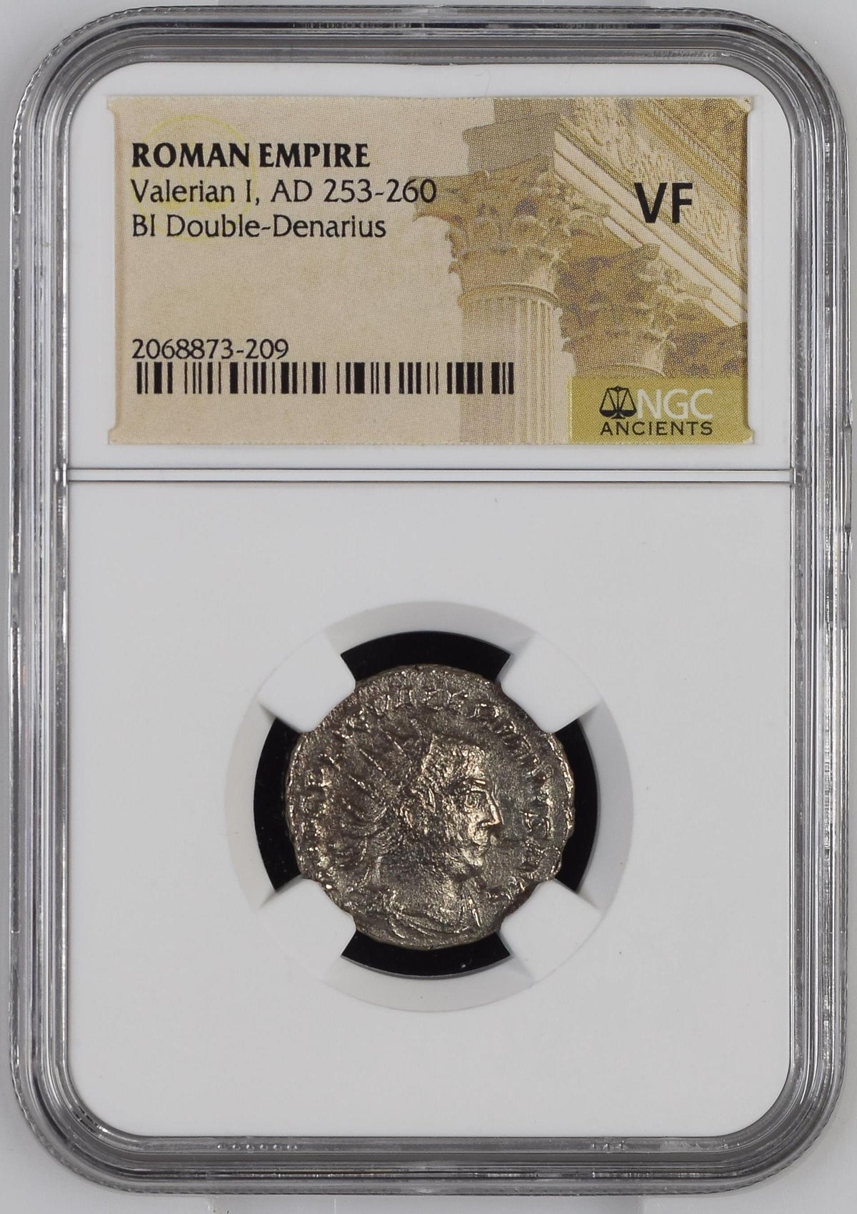 Valerian I (AD 253–260) Roman Empire BI Double-Denarius NGC VF