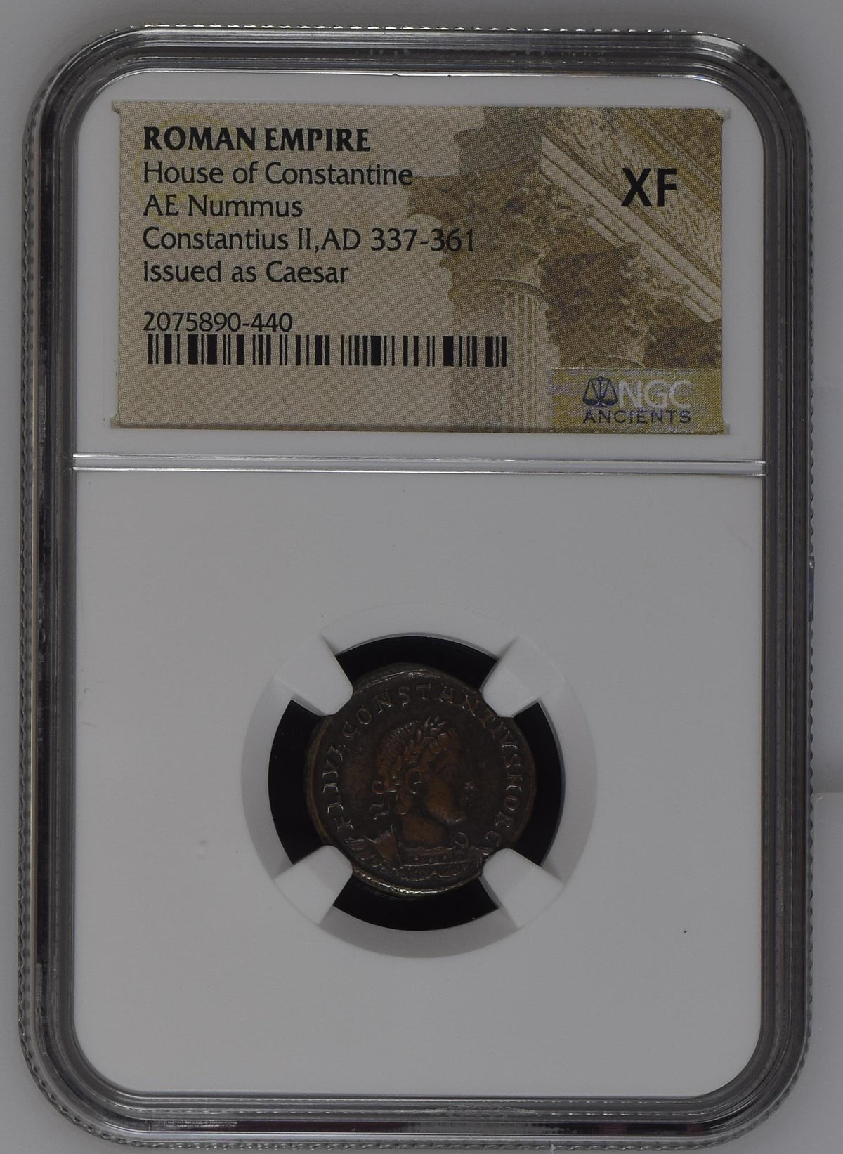 Constantius II (AD 337–361) Roman Empire AE Nummus NGC XF