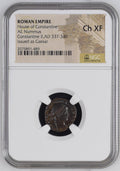 Constantine II (AD 337–340) Roman Empire AE Nummus NGC Ch XF
