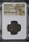 Constantius I (AD 293–306) Roman Empire AE1 Nummus NGC Ch XF