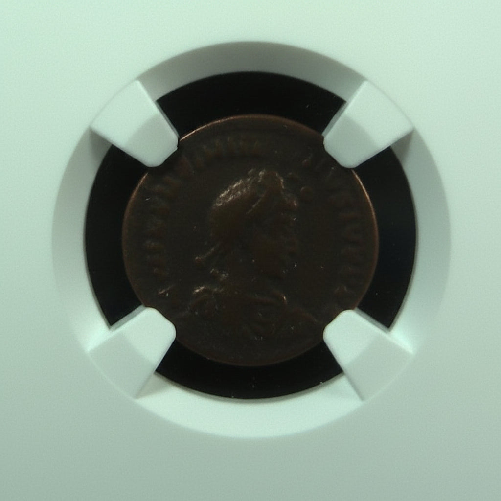 Valentinian II (AD 375–392) Roman Empire AE4 Nummus NGC F