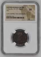 Aelia Flacilla (AD 379–386) Roman Empire AE2 NGC VF