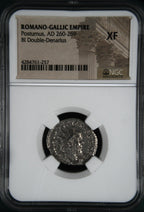 Postumus (AD 260–269) Romano-Gallic Empire BI Double-Denarius NGC XF