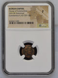 Constantius II (AD 337–361) Roman Empire AE4 BI Nummus NGC F