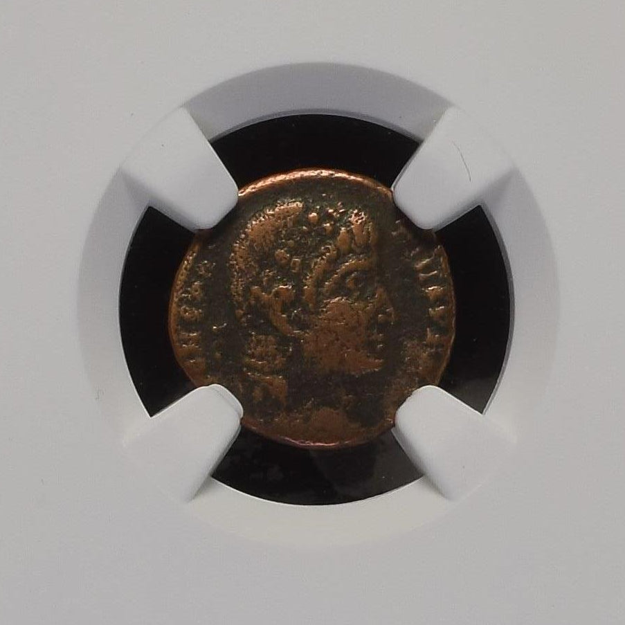 Constantius II (AD 337–361) Roman Empire AE4 BI Nummus NGC F