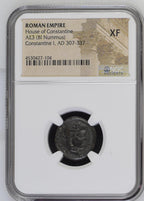Constantine I (AD 272–337) Roman Empire AE3/AE4 Nummus NGC XF