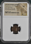 Theodosius II (AD 402–450) Eastern Roman Empire AE4 Nummus NGC VF