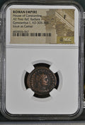 Constantius I (AD 305–306) Roman Empire AE Post-Reform Radiate Caesar NGC F