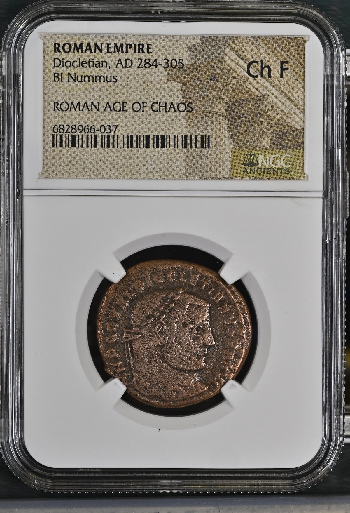 Diocletian (AD 284–305) Roman Empire BI Nummus NGC Ch F