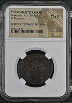 Maximian (AD 286–310) Roman Empire BI Nummus NGC Ch F