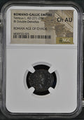 Tetricus I (AD 271–274) Romano-Gallic Empire BI Double-Denarius NGC Ch AU