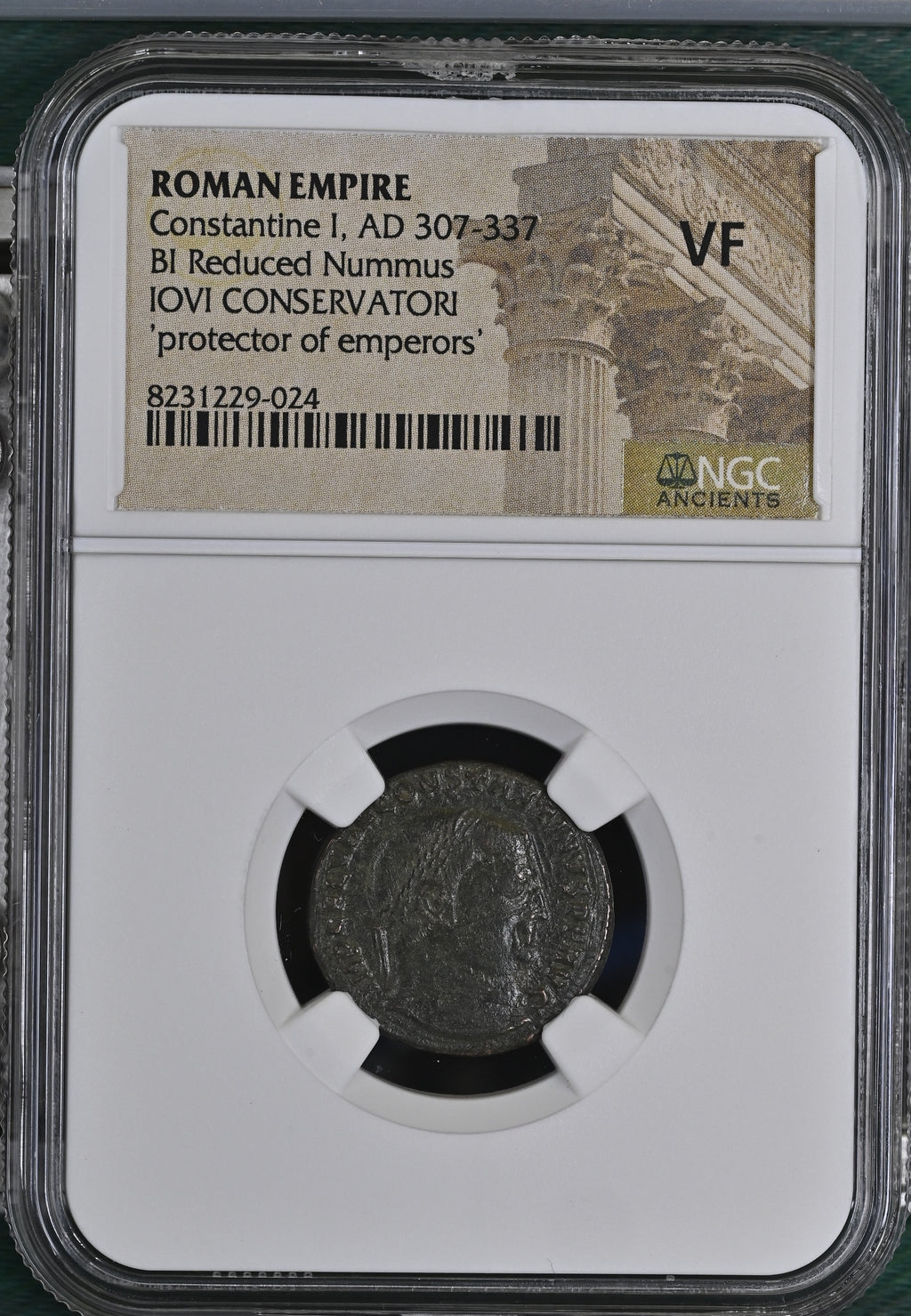 Constantine I (AD 272–337) Roman Empire AE Jovi Conservatori NGC VF