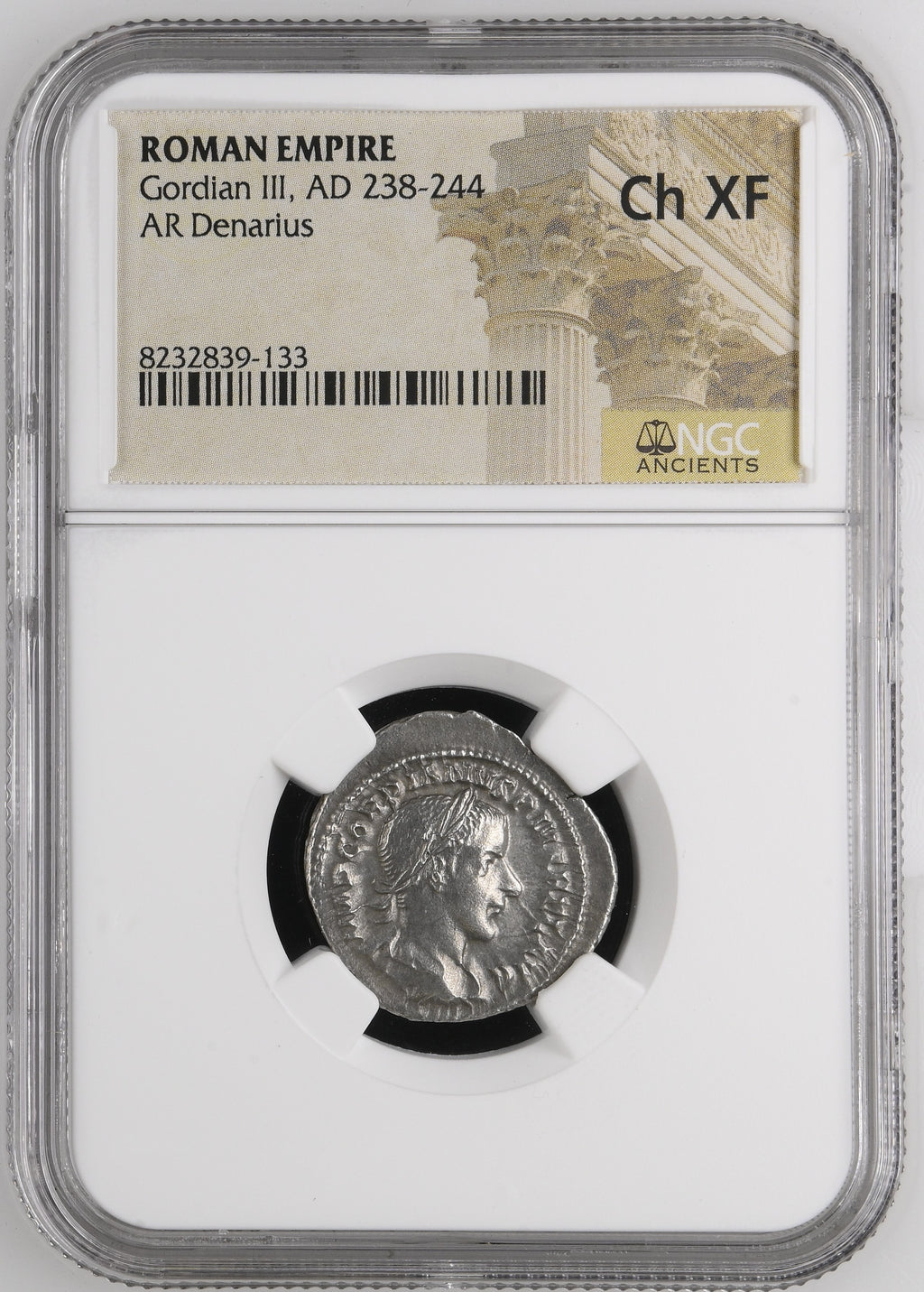 Gordian III (AD 238–244) Roman Empire AR Antoninianus NGC Ch XF