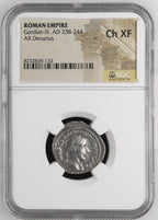 Gordian III (AD 238–244) Roman Empire AR Antoninianus NGC Ch XF