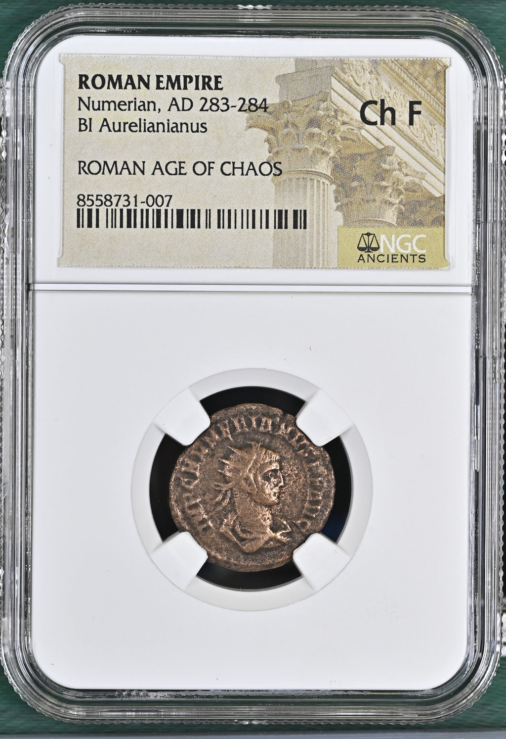 Numerian (AD 283–284) Roman Empire BI Aurelianianus NGC Ch F