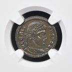 Crispus (AD 316–326) Roman Empire BI Nummus NGC Ch XF