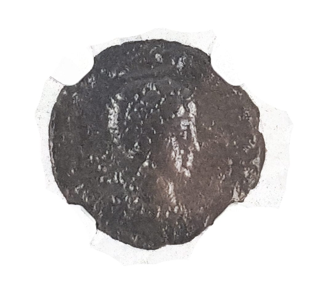 Aelia Eudoxia AE3 Nummus AD 400-404 NGC F Ancient Roman Coin — image 2